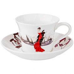 Набор чайный фарфор, 2 предмета, на 1 персону, 360 мл, Lefard, Fashion Queen, 359-586