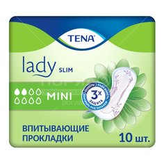 Прокладки женские Tena Lady Slim mini урологические, 10 шт