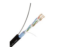 Кабель витая пара Netlink с одножильным тросом NL-CU FTP 4PR 24 AWG CAT5e 305м внешний