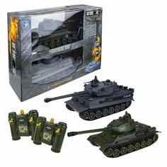 Радиоуправляемая игрушка 1TOY Взвод Танковый бой (2 танка), 35см