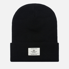 Шапка Alpha Industries Essential Beanie, цвет чёрный