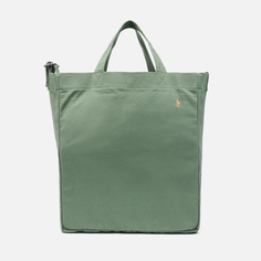 Сумка Polo Ralph Lauren Canvas Large Shopper Tote, цвет зелёный
