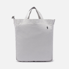 Сумка Polo Ralph Lauren Canvas Large Shopper Tote, цвет серый