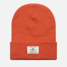 Шапка Alpha Industries Essential Beanie, цвет оранжевый