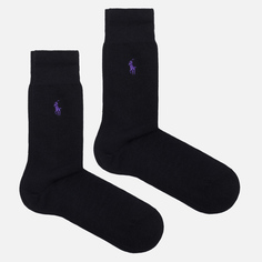 Комплект носков Polo Ralph Lauren Merino Wool 2-Pack, цвет чёрный
