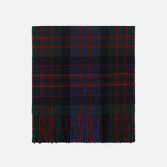 Шарф Polo Ralph Lauren Greenwich Plaid Recycled Wool Infinity, цвет зелёный