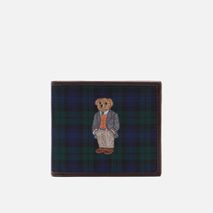 Кошелек Polo Ralph Lauren Polo Bear Tartan Billfold, цвет зелёный