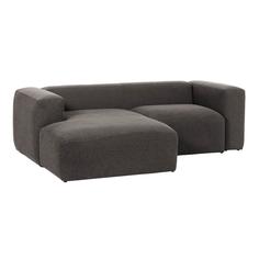 Диван угловой blok с левым шезлонгом (la forma) серый 240x69x174 см.
