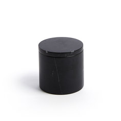 Стакан для ватных дисков madeleine (la forma) черный 9 см.