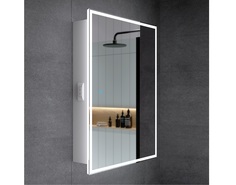 Зеркальный шкаф rita (alavann) белый 60x80x15 см.