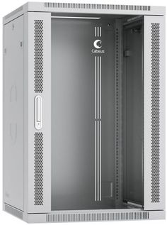 Шкаф настенный 19&quot;, 18U Cabeus SH-05F-18U60/35-R