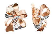 Золотые серьги PLATINA Jewelry