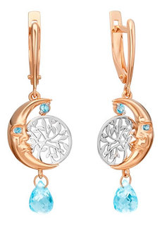 Золотые серьги PLATINA Jewelry