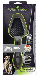 Щетка FURminator Dual Brush двусторонняя, зубцы 1,2см