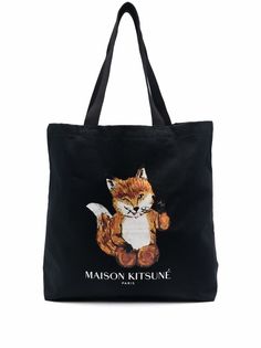 Maison Kitsuné сумка-шопер с принтом