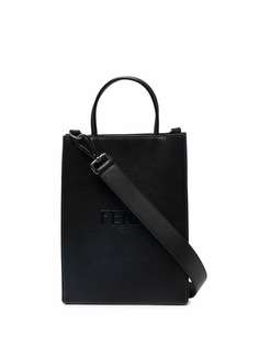 Fendi сумка-тоут с тисненым логотипом