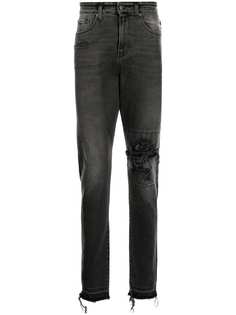 VAL KRISTOPHER прямые джинсы с эффектом потертости