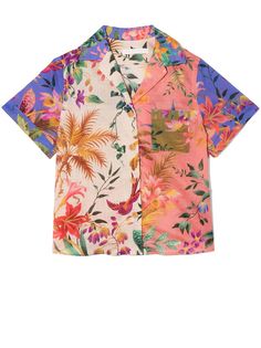 ZIMMERMANN KIDS рубашка Tropicana с короткими рукавами