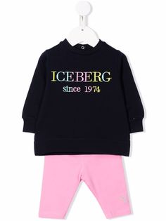 Iceberg Kids спортивный костюм с вышитым логотипом