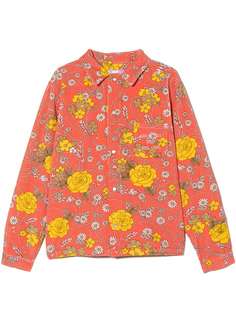 ERL KIDS вельветовая рубашка с цветочным принтом
