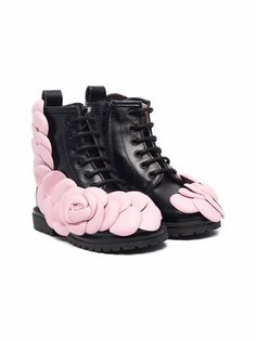 Florens ботинки с цветочной аппликацией