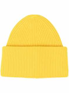 Laneus кашемировая шапка бини в рубчик