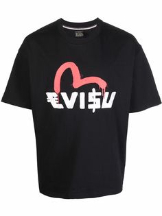 Evisu футболка с логотипом