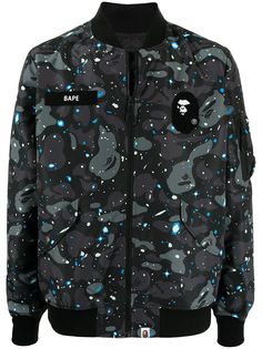 A BATHING APE® бомбер Space Camo MA-1 Bape