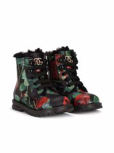 Dolce & Gabbana Kids ботинки с принтом