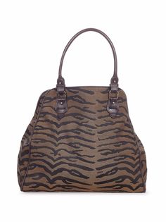 Fendi Pre-Owned сумка-тоут с зебровым узором