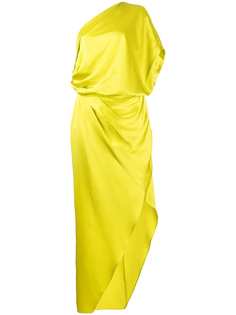Michelle Mason шелковое платье миди с драпировкой