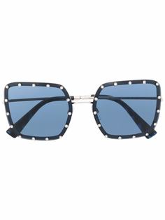 Valentino Eyewear солнцезащитные очки со стразами