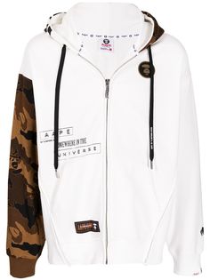 AAPE BY *A BATHING APE® худи на молнии с логотипом