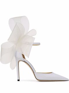 Jimmy Choo туфли с бантом и заостренным носком