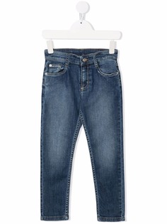LANVIN Enfant прямые джинсы с эффектом потертости