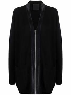 Givenchy длинный кардиган на молнии
