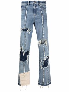 VAL KRISTOPHER джинсы с прорезями