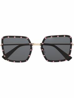 Valentino Eyewear солнцезащитные очки со стразами
