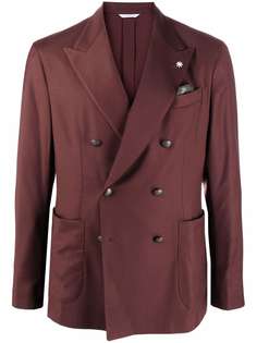 Manuel Ritz двубортный шерстяной пиджак