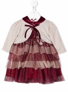 Le Bebé Enfant платье с оборками и блестками