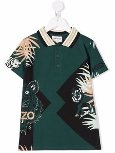 Kenzo Kids рубашка поло с логотипом