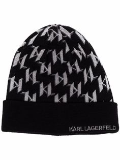 Karl Lagerfeld шапка бини с монограммой