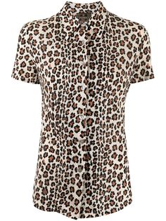 Fendi Pre-Owned рубашка 1990-х годов с леопардовым принтом