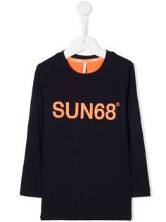 Sun 68 футболка с длинными рукавами и логотипом