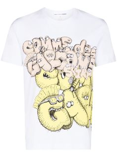 Comme Des Garçons Shirt футболка с графичным принтом из коллаборации с KAWS