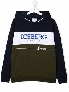 Iceberg Kids худи с вышитым логотипом