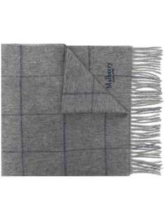 Mulberry шарф в клетку Windowpane