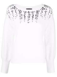 LIU JO фактурный джемпер с узкими манжетами