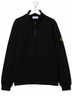 Stone Island Junior джемпер с нашивкой-логотипом