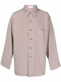 Lemaire шелковая рубашка оверсайз